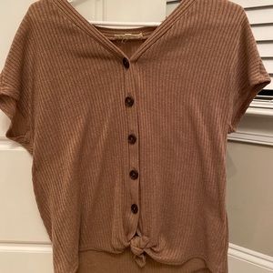 Knot button up shirt